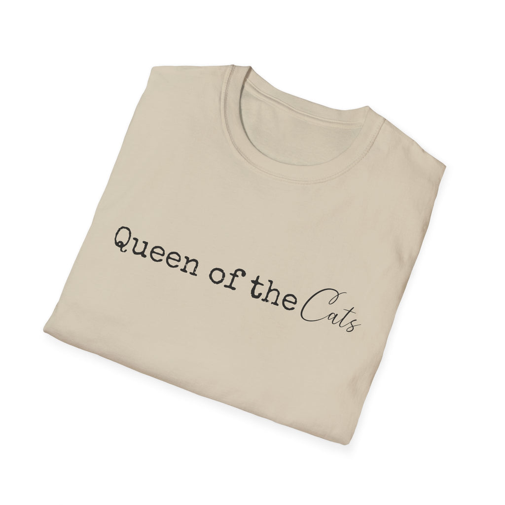 Queen of the Cats T-Shirt | Funny Cat Mom Gift | Cat Lover Shirt | Cat Lady Tee | Gift for Her | Unisex Soft Tee