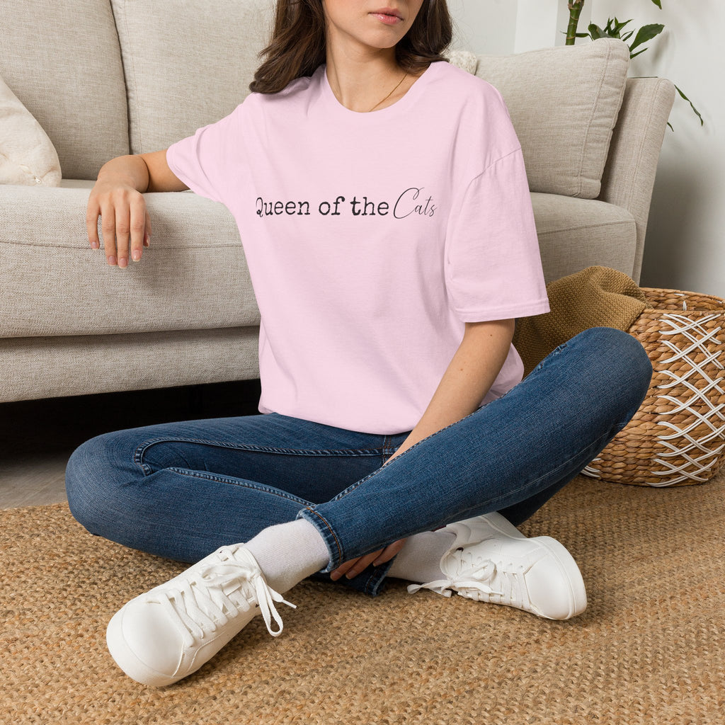 Queen of the Cats T-Shirt | Funny Cat Mom Gift | Cat Lover Shirt | Cat Lady Tee | Gift for Her | Unisex Soft Tee