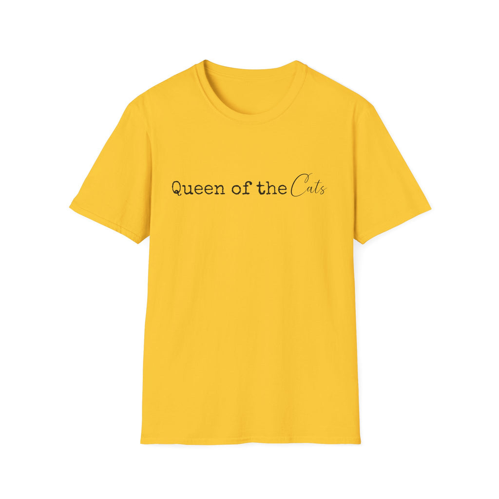 Queen of the Cats T-Shirt | Funny Cat Mom Gift | Cat Lover Shirt | Cat Lady Tee | Gift for Her | Unisex Soft Tee