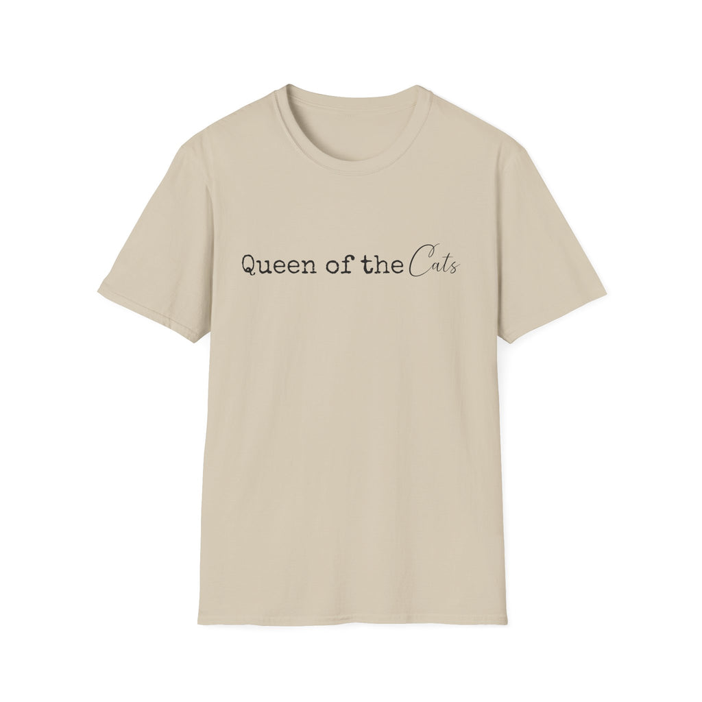 Queen of the Cats T-Shirt | Funny Cat Mom Gift | Cat Lover Shirt | Cat Lady Tee | Gift for Her | Unisex Soft Tee