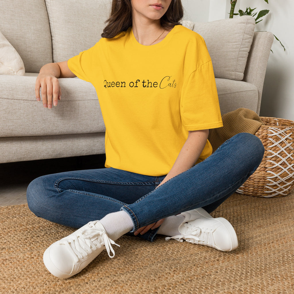 Queen of the Cats T-Shirt | Funny Cat Mom Gift | Cat Lover Shirt | Cat Lady Tee | Gift for Her | Unisex Soft Tee