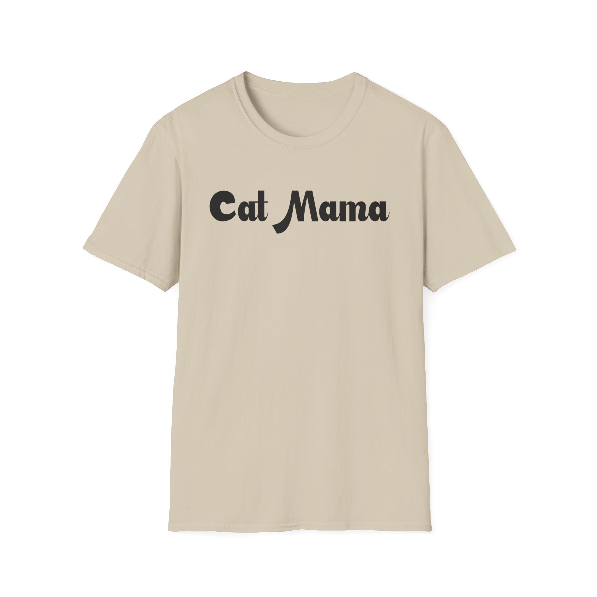 Cat Mama T-Shirt — Cozy Retro Script Tee for Cat Lovers