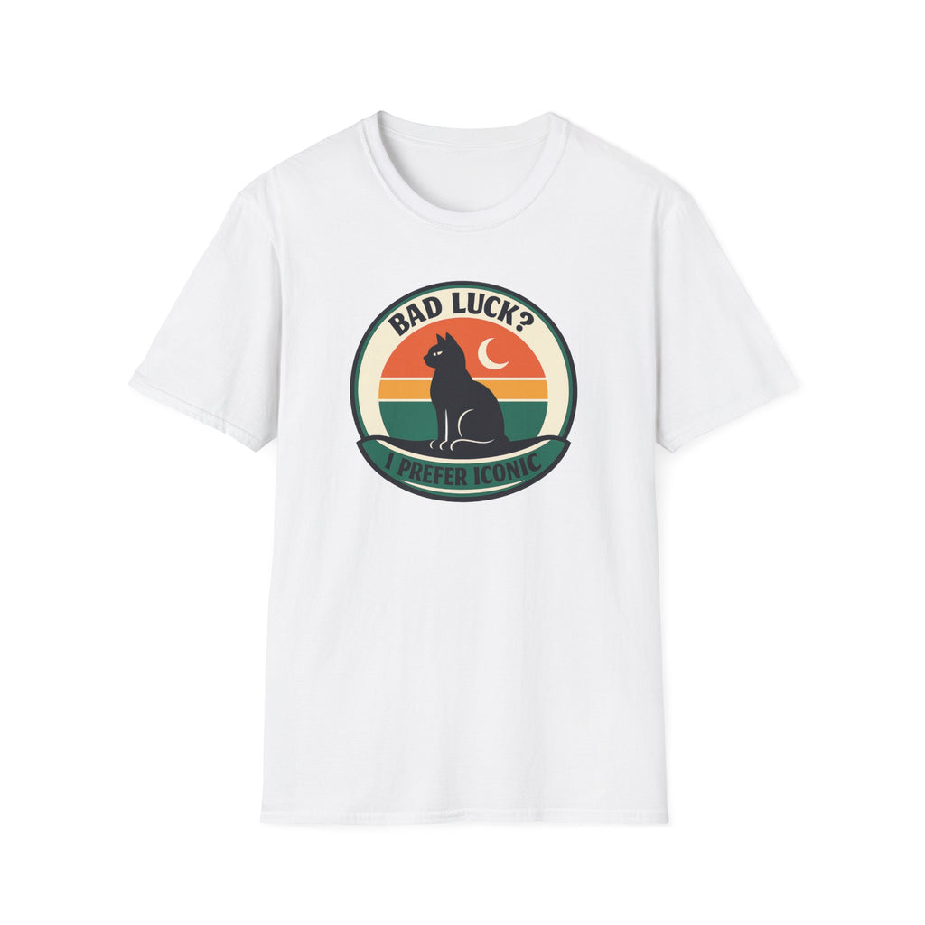 Black Cat Shirt – Retro Moon Design Witchy Vintage Graphic Tee