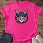 Cat Graphic Tee – Vintage Portrait Design in Soft Ringspun Cotton