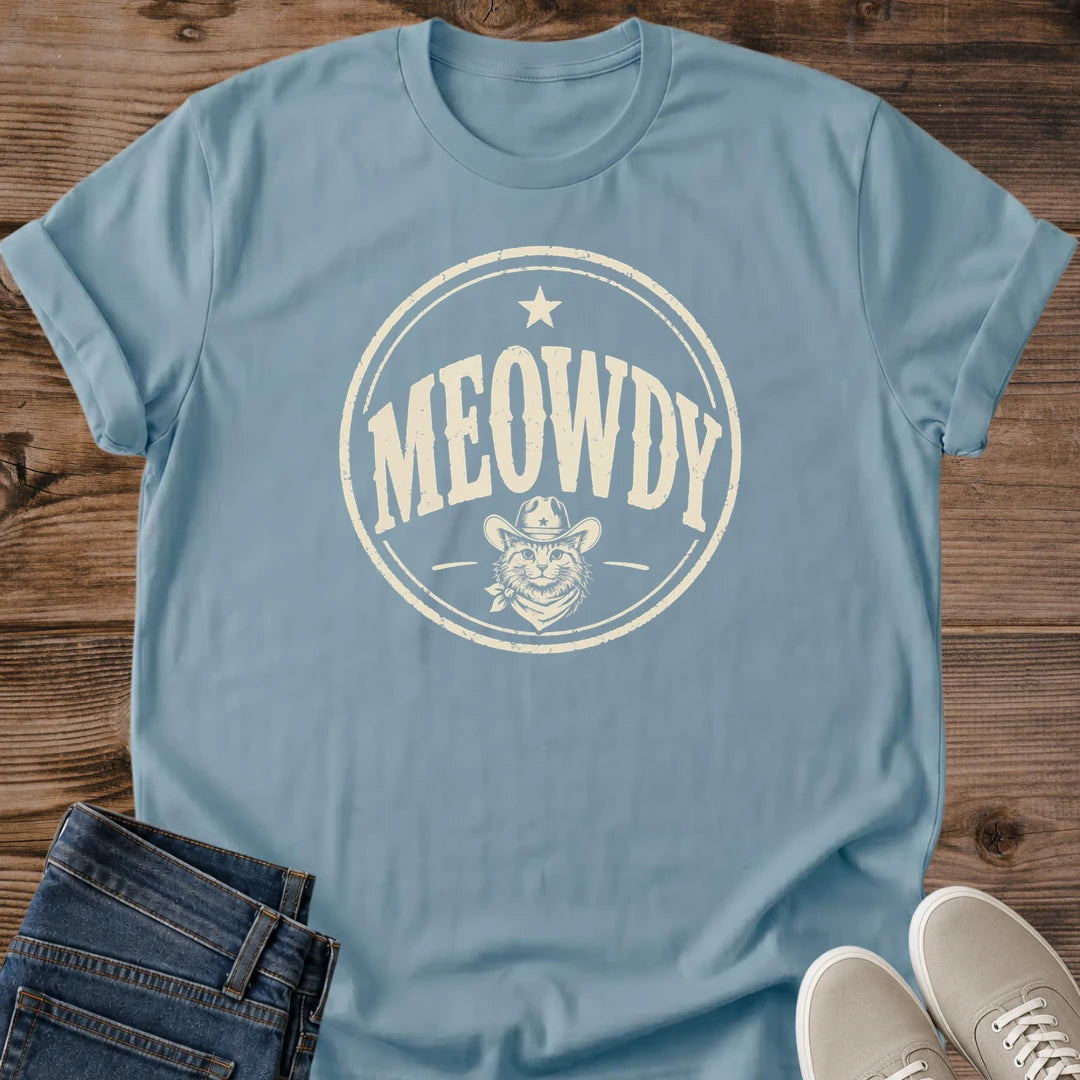 Cat Cowboy Shirt – Vintage Meowdy Graphic Soft Retro Western Tee