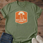 Best Cat Parent Shirt Vintage Sunset Design Soft Cotton Tee Retro Orange Graphic Comfortable Casual Wear Perfect Gift For Cat Lover Quality Fabric Construction Daily Outfit Essential Silhouette Print Details Cozy Home Loungewear Nostalgic