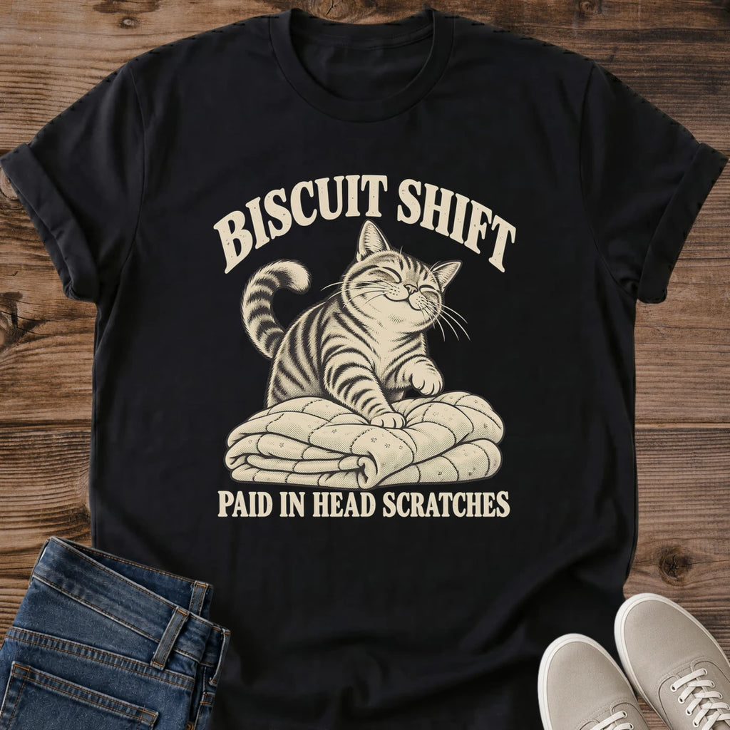 Making Biscuits Cat Shirt Funny Tabby Cat Kneading Quilt Tee Paid In Head Scratches Quote Vintage Cat Graphic Shirt Cat Owner Gift For Her Cat Dad Gift Cute Striped Cat Tee Retro Cat Apparel Soft Cotton Unisex Shirt Cat Whisker Co