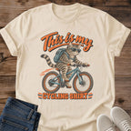Vintage Cat Lover Tee This Is My Cycling Shirt Bike Design Cotton Cat Dad Gift Shirt Retro Aesthetic Softstyle Ring Spun Fabric Relaxed Retail Fit Casual Weekend Layering Statement Piece Everyday Wear For Home