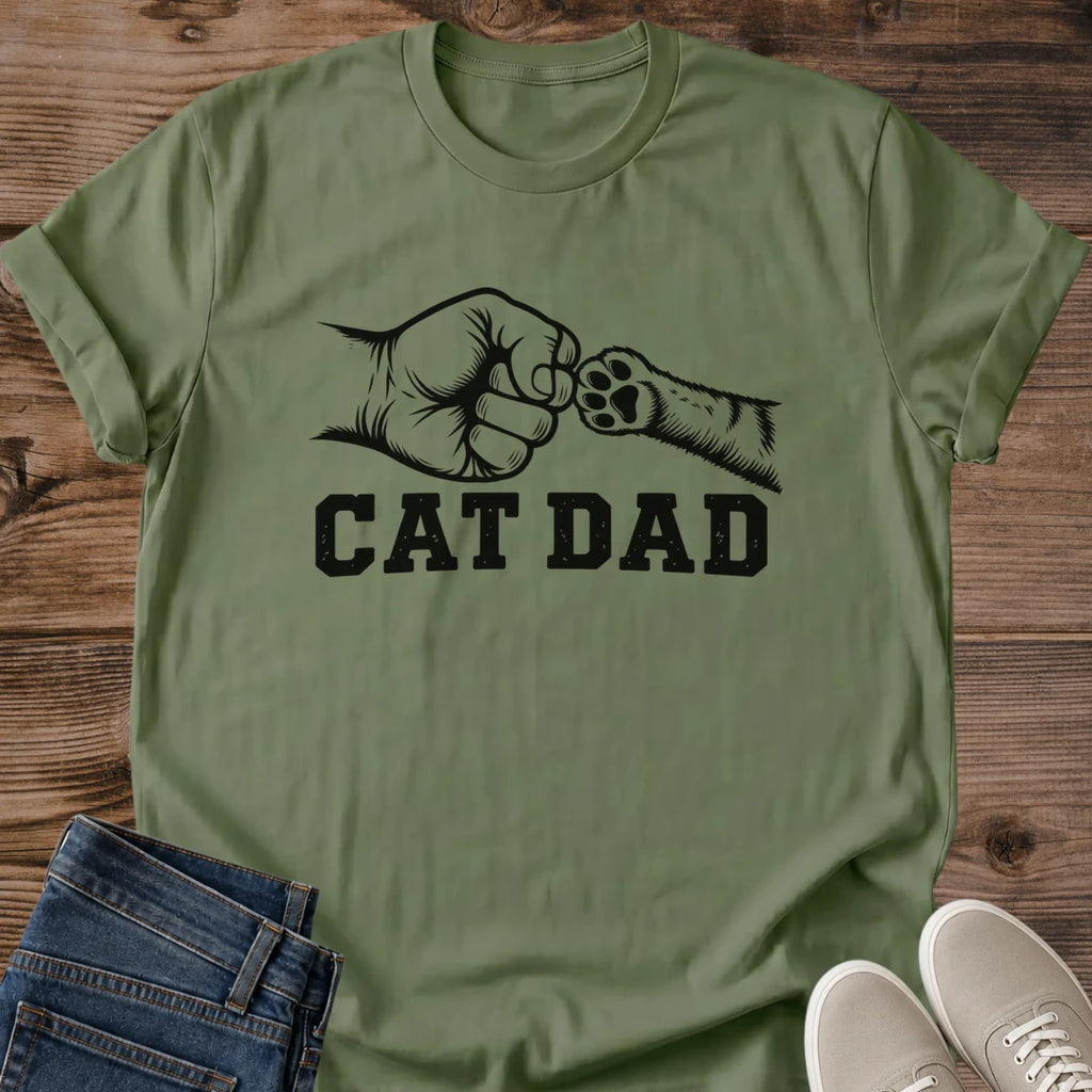 Proud Cat Dad Shirt Cat Dad Paw Bump Tee Hand Sketched Fist And Toe Bean Paw Graphic Cat Owner Shirt Gift For Cat Lovers Cat Guy Tee Cat Dad Life Shirt Mens Cat Shirt Best Buddies Tee Unisex Ringspun Cotton Shirt Cat Whisker Co