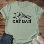 Mens Cat Shirt Cat Dad Fist Bump Tee Cat Daddy Gift Bold Text Cat Paw Design Cat Shirt For Men Fathers Day Cat Gift Holiday Gift For Cat Owner Partners In Crime Tee Cat Dad Team Shirt Soft Cotton Unisex Tee Cat Whisker Co