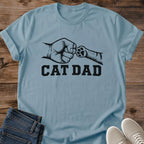 Cat Dad Gift Cat Dad Shirt Fist Bump Paw Tee Black Ink Cat Dad Graphic Fathers Day Gift For Cat Dad Birthday Gift For Husband Christmas Gift For Him Gift From The Cat Cat Person Tee Gildan Softstyle Cotton Tee Cat Whisker Co