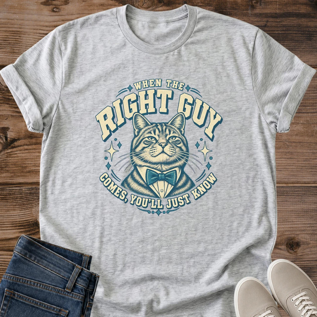 Vintage Cat Graphic Tee Retro Fashion Statement Funny Cat Design Shirt Ring Spun Cotton Casual Wear Comfortable Fit Collegiate Lettering Style Humorous Apparel Choice Lightweight Everyday Shirt Cat Lover Essential Relaxed Casual Style