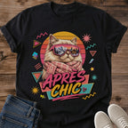 Cat Lover Gift Tshirt Retro 80s Vintage Design Cute Feline Graphic Tee Perfect Present For Cat Enthusiast Nostalgic Fashion Statement Comfortable Cotton Shirt Casual Everyday Wear Unique Pet Owner Apparel Birthday Gift Idea Adorable Kitty