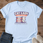 Vintage Movie Shirt Retro VHS Design Nostalgic Video Rental Theme Cat Lover Tshirt White Cat Graphic Soft Cotton Material Relaxed Fit Casual Apparel Comfortable Everyday Wear Retro Aesthetic Fashion Unique Cat Design Film Enthusiast Gift
