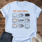 Soft Cotton Cat Tee Comfortable Graphic Shirt Cat Loaf Design Funny Illustration Casual Everyday Wear Perfect Cat Lover Gift Classic Fit Style Crew Neck Comfort Relaxed Loungewear Essential Pet Owner Fashion Cozy Home Outfit Lightweight