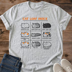 Funny Cat Shirt Graphic Tee Design Cat Loaf Illustration Perfect Cat Lover Gift Soft Cotton Fabric Comfortable Crew Neck Style Classic Fit Tee Casual Everyday Wear Cozy Loungewear Essential Pet Owner Fashion Statement Relaxed Weekend Outfit