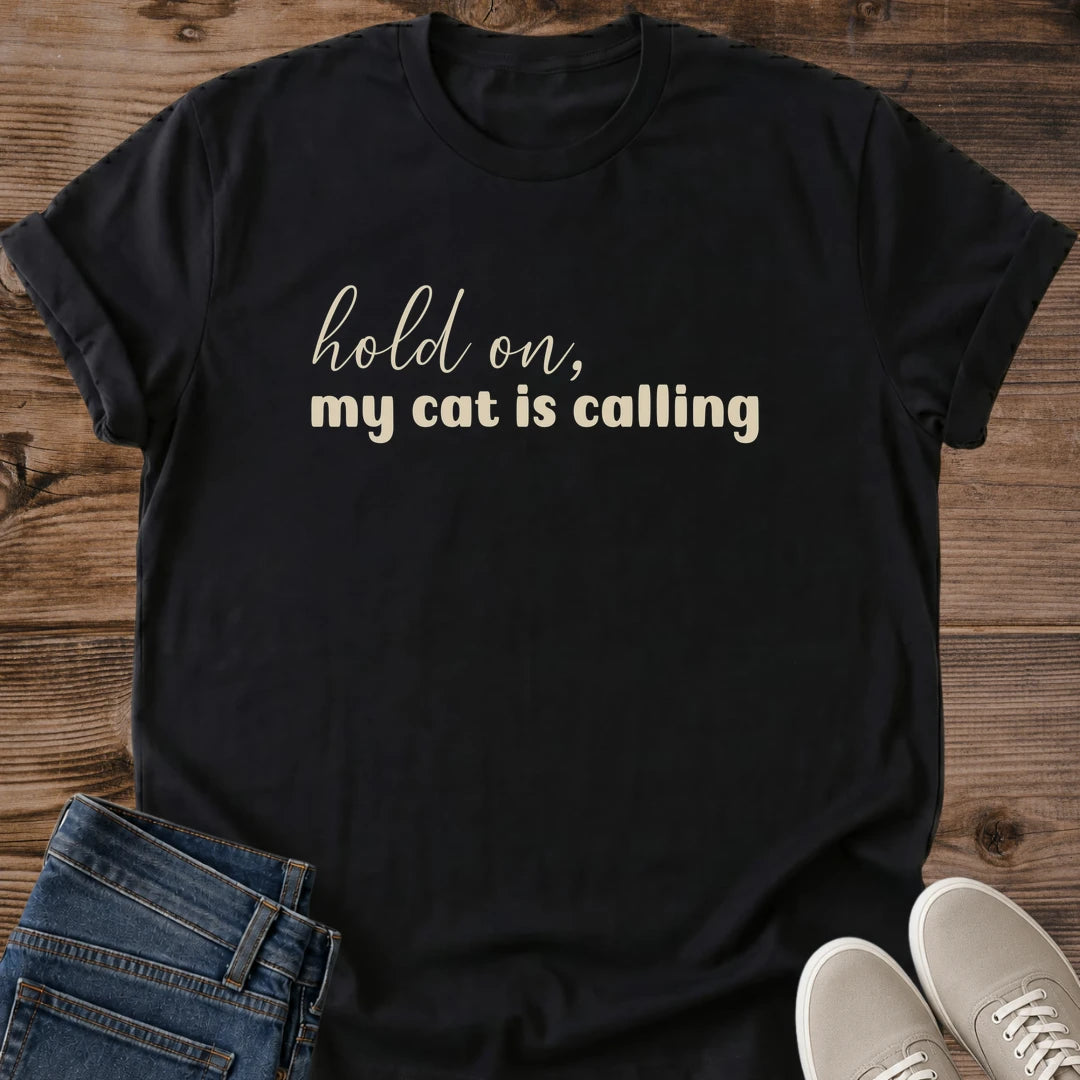 Cat Lover Clothing Funny Pet Owner Shirt Humorous Cat Themed Apparel Graphic Tee For Cat Person Soft Comfortable Cotton Fabric Casual Everyday Wear Pet Enthusiast Fashion Gift For Cat Lover Perfect Present Idea Relaxed Style Design
