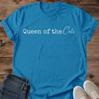 Cat Owner Gift Perfect Present Queen Of Cats Design Funny Shirt Cat Lover Apparel Birthday Gift Idea Mother Day Present Holiday Gift Novelty Tee Casual Wear Statement Shirt Cat Lady Clothing Feline Enthusiast Fashion Animal Lover Gift