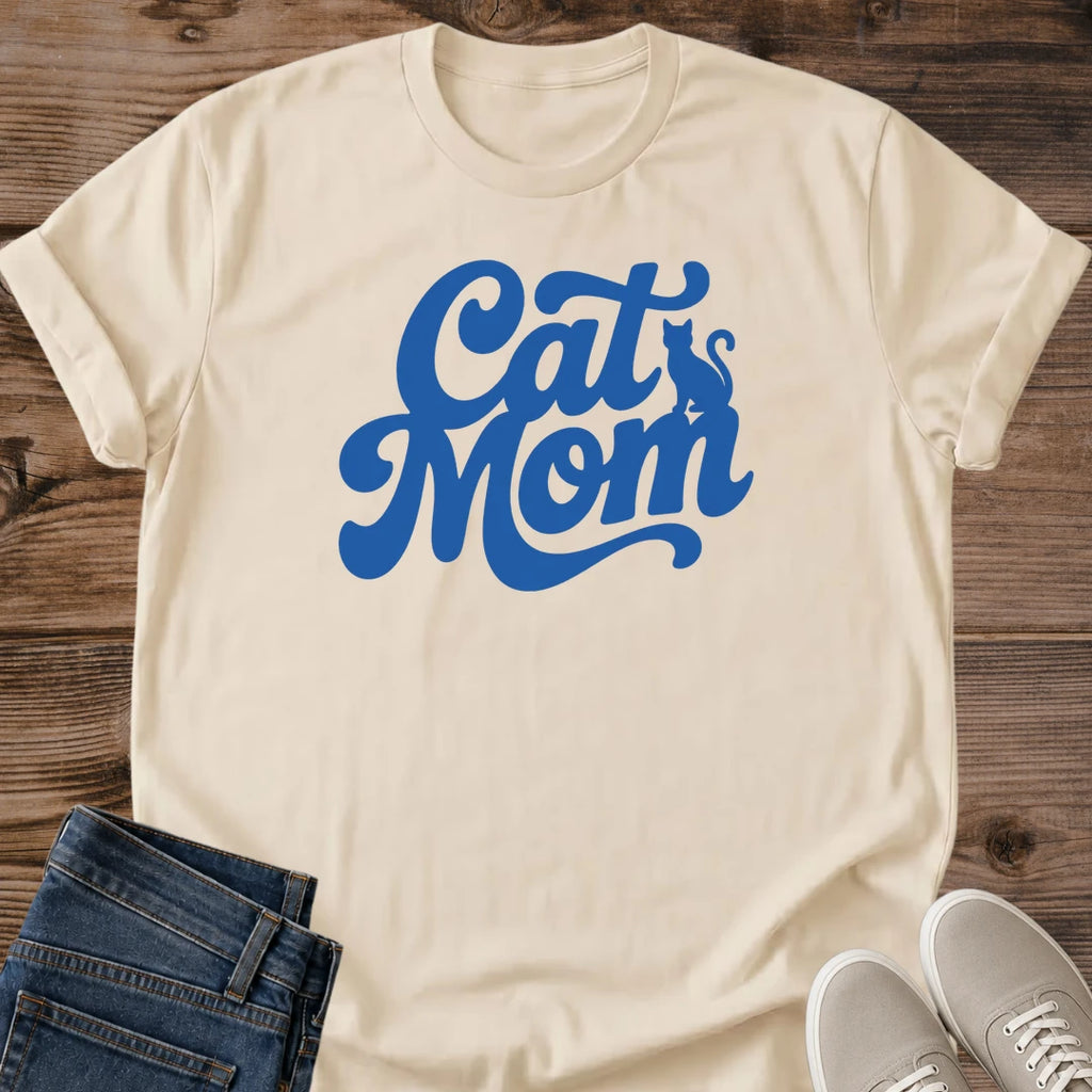 Cat Mama Shirt Cat Mom Tee Retro Cat Mom Gift Vintage Script Cat Design Cat Mom Shirt For Women Mothers Day Cat Gift Holiday Gift For Cat Owner Cat Mom Life Tee Simple Cat Shirt Classic Cat Mom Soft Cotton Unisex Tee Cat Whisker Co
