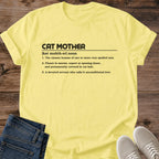Funny Cat Mom Shirt Cat Mother Dictionary Entry With Pronunciation And Three Definitions Text Graphic Cat Owner Shirt Gift For Cat Lovers Wordplay Tee Proud Cat Mom Shirt Cat Hair Everywhere Unisex Ringspun Cotton Shirt Cat Whisker Co