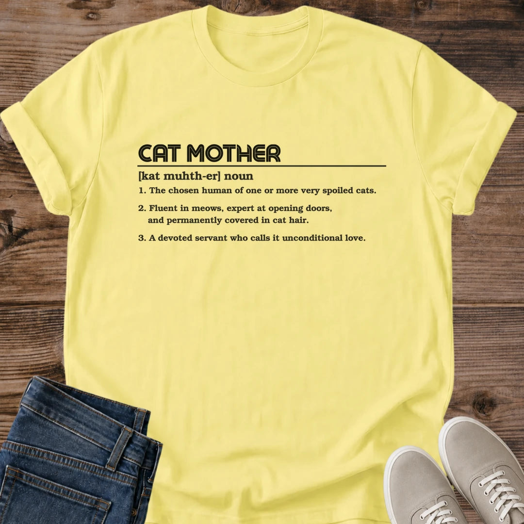 Funny Cat Mom Shirt Cat Mother Dictionary Entry With Pronunciation And Three Definitions Text Graphic Cat Owner Shirt Gift For Cat Lovers Wordplay Tee Proud Cat Mom Shirt Cat Hair Everywhere Unisex Ringspun Cotton Shirt Cat Whisker Co