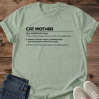 Cat Mother Shirt Cat Mom Definition Tee Funny Cat Mama Gift Minimal Dictionary Design Cat Shirt For Women Mothers Day Cat Gift Holiday Gift For Cat Owner Devoted Cat Servant Tee Chosen Human Soft Cotton Unisex Tee Cat Whisker Co