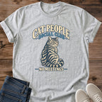 Funny Work Cat Shirt Cat People Social Club No Meetings Graphic Tee Gift Idea Ring Spun Cotton Soft Breathable Fabric Relaxed Unisex Fit Vintage Print Design Cat Person Apparel Casual Everyday Wear Statement Piece Great Gift