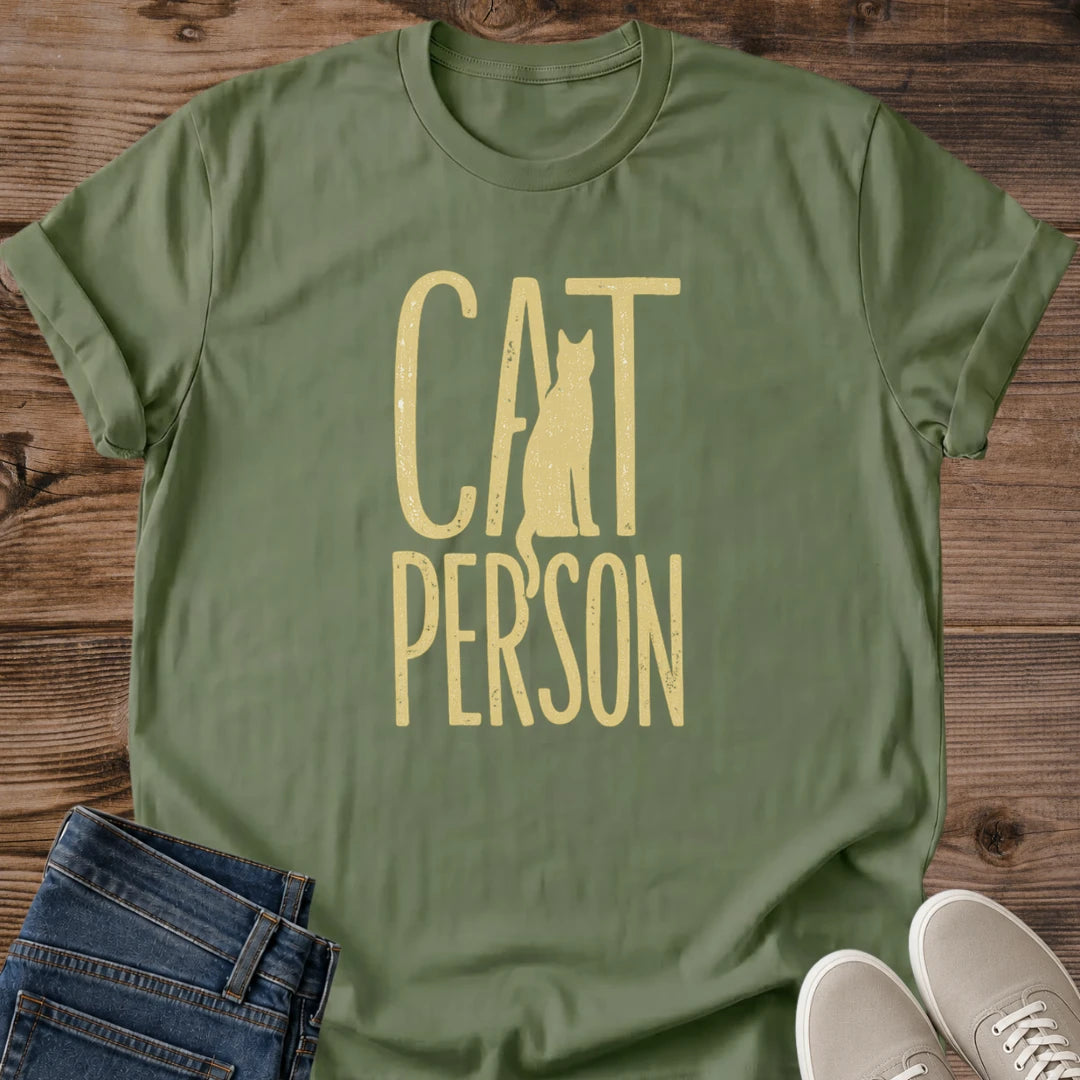 Cat Owner Gift Perfect Cat Lover Shirt Soft Cotton Tee Vintage Graphic Design Comfortable Casual Apparel Feline Enthusiast Clothing Lightweight Ringspun Cotton Fabric Relaxed Fit Tshirt Retro Cat Print Everyday Wear Cat Parent Present Lived