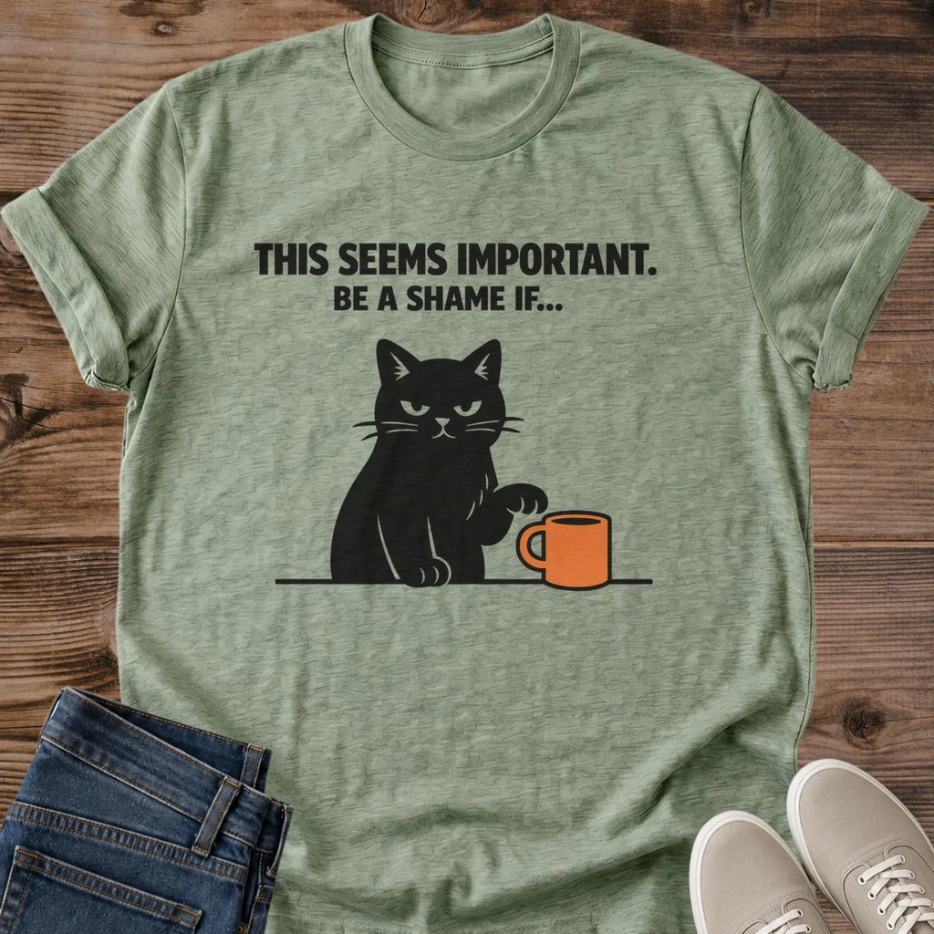 Funny Cat Shirt Design Black Cat Graphic Tee Soft Cotton Material Novelty Gift Present Cat Lover Shirt Comfortable Casual Wear Lightweight Crew Neck Style Statement Tee Design Birthday Gift Idea Perfect Present Cat Owner Gift Everyday
