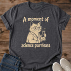 Science Teacher Gift Shirt Cat Design Chemistry Theme Perfect Teacher Appreciation Present Back To School Gift Idea Graphic Tee With Lab Cat Wearing Glasses Chemistry Flask Design Statement Shirt Vintage Print Style Novelty Apparel For