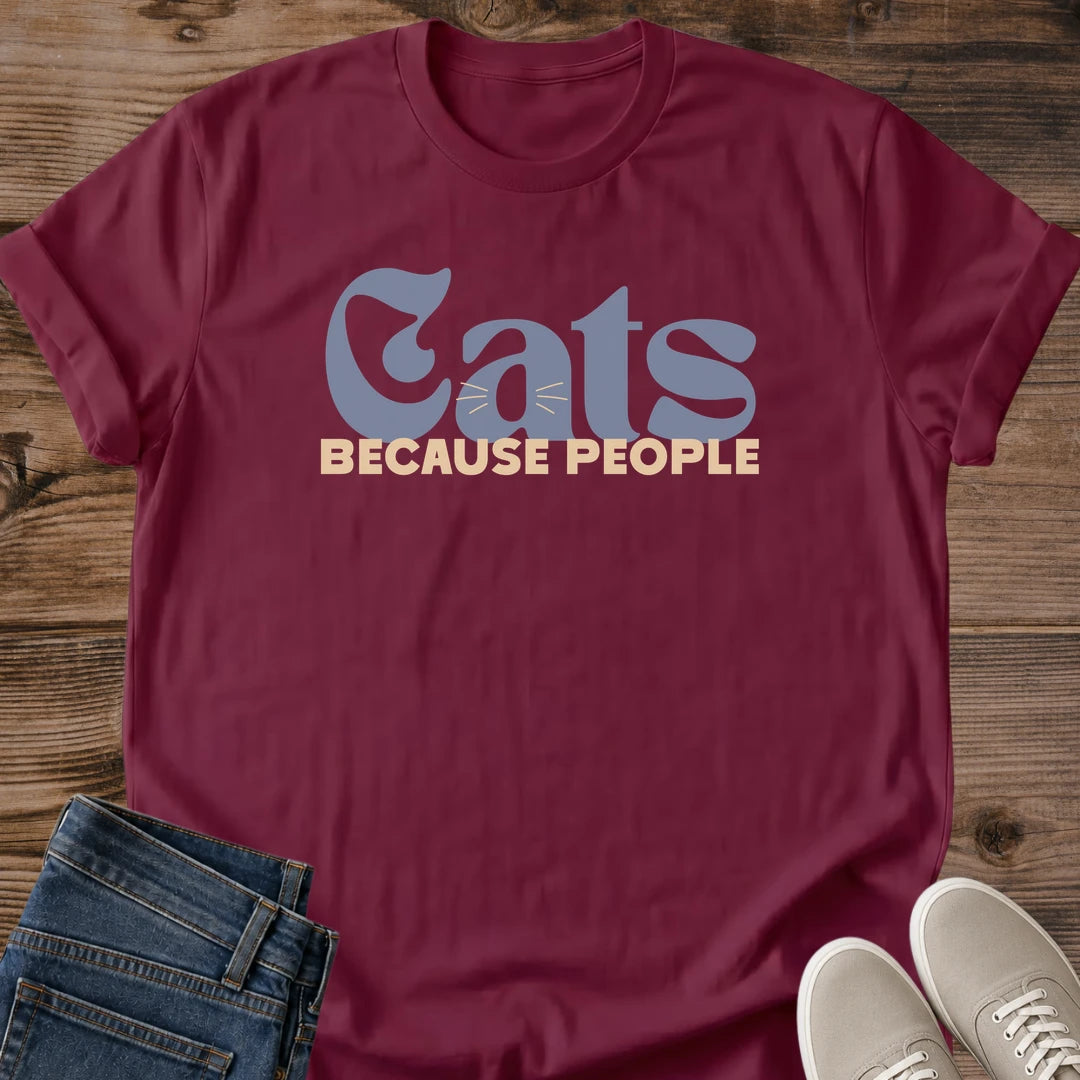 Soft Cotton Tee Cat Design Comfortable Casual Wear Shirt Lightweight Breathable Fabric Retro Graphic Style Vintage Typography Cat Lover Gift Sarcastic Statement Apparel Cat Person Present Novelty Gift Cat Enthusiast Fashion Everyday Wear