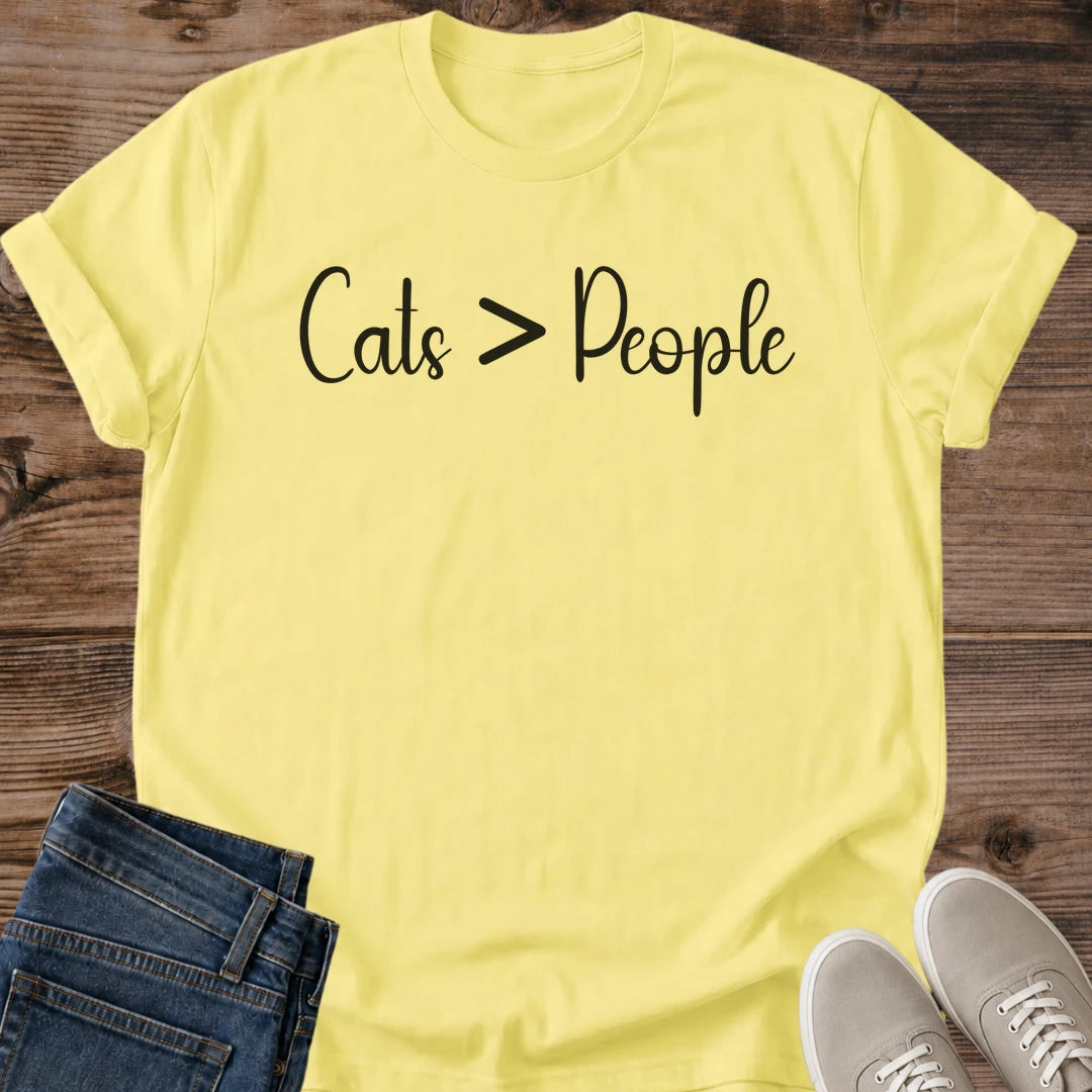 Comfortable Cat Shirt Everyday Wear Casual Tee Soft Cotton Material Pet Lover Gift Cat Person Style Relaxed Fit Design Crew Neck Comfort Lightweight Fabric Breathable Cotton Cat Enthusiast Present Perfect Gift Idea Smooth Print Design