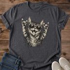 Cool Cat Vibes Shirt Rock And Roll Cat Sunglasses Tee Punk Cat Lover Gift Idea Softstyle Ring Spun Cotton Relaxed Fit Everyday Casual Wear Grunge Print Cat Owner Apparel Statement Piece Lightweight Layering For Home