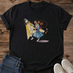Western Style Tee Vintage Graphic Shirt Cotton Material Soft Fabric Ring Spun Quality Comfortable Fit Crew Neck Design Lightweight Apparel Breathable Cotton Casual Wear Statement Piece Novelty Gift Funny Animal Design Retro Graphics