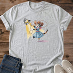 Soft Cotton Shirt Vintage Western Design Graphic Tee Animal Print Retro Style Apparel Comfortable Fit Crew Neck Tee Lightweight Fabric Breathable Cotton Material Casual Everyday Wear Statement Piece Novelty Gift Idea Funny Graphic Design