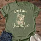 Cat Lover Gift Funny Vintage Shirt Retro Kitten Design Soft Crewneck Tee Comfortable Cotton Fabric Relaxed Oversized Fit Casual Everyday Wear Cozy Loungewear Style Novelty Graphic Tee Collection Sepia Tone Print Lightweight Breathable