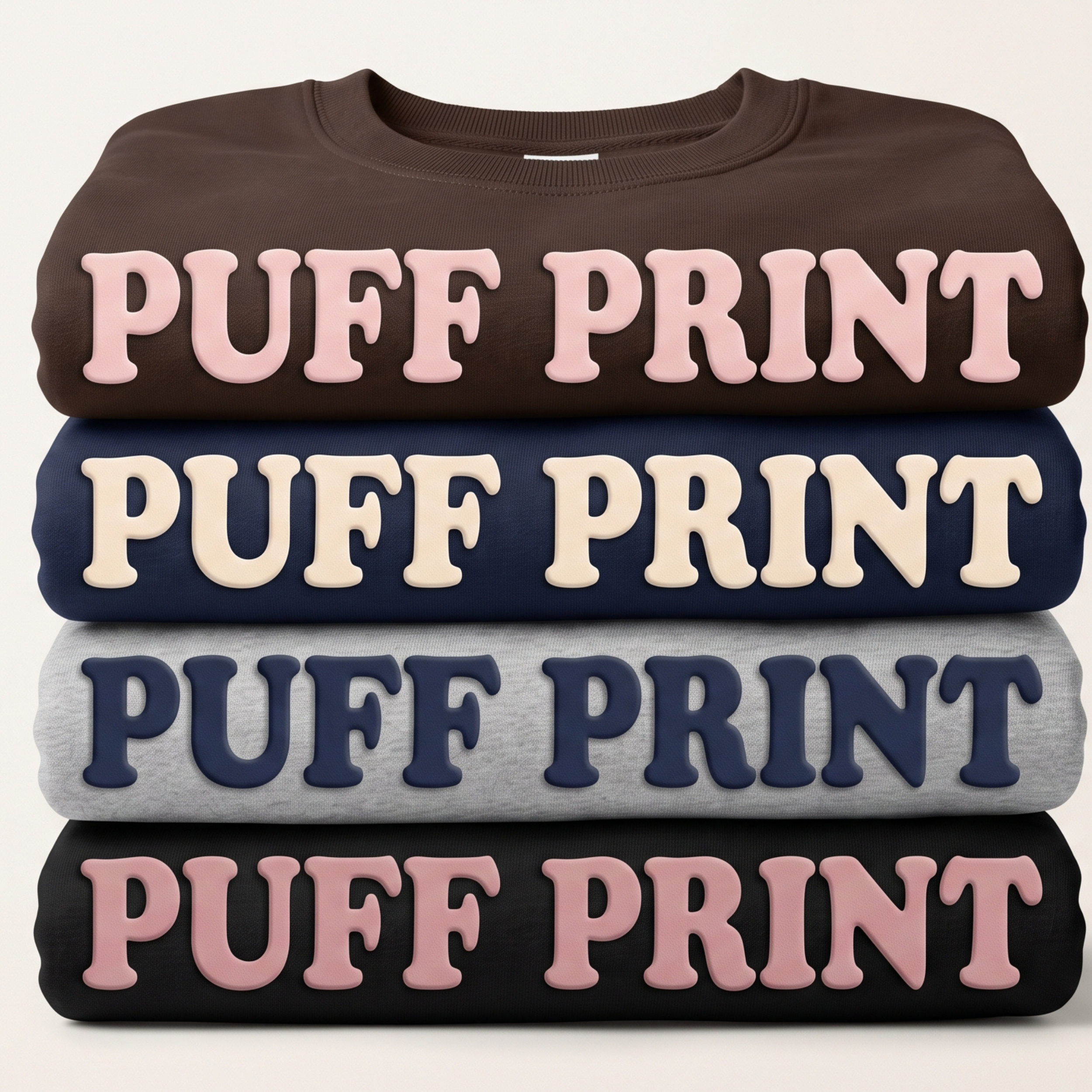 Caturday Puff Print Sweatshirt – Raised 3D Cat Lover Crewneck