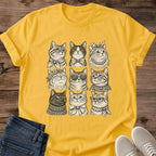 Cat Lover Gift Fancy Cats Shirt Cats In Accessories Tee Vintage Cat Portrait Graphic Birthday Gift For Cat Owner Christmas Gift For Cat Mom Multi Cat Household Gift Cat Person Tee Bow Cat Tee Gildan Softstyle Cotton Tee Cat Whisker Co