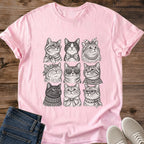 Cat Lover Gift Fancy Cats Shirt Cats In Accessories Tee Vintage Cat Portrait Graphic Birthday Gift For Cat Owner Christmas Gift For Cat Mom Multi Cat Household Gift Cat Person Tee Bow Cat Tee Gildan Softstyle Cotton Tee Cat Whisker Co
