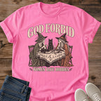 Funny Witch Cat Shirt God Forbid Women Have Hobbies Card Game Graphic Tee Gift Idea Ring Spun Cotton Soft Breathable Fabric Relaxed Unisex Fit Vintage Print Design Cat Person Apparel Casual Everyday Wear Statement Piece
