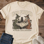 Funny Cat Graphic Tee God Forbid Women Have Hobbies Witchy Card Game Print Vintage Aesthetic Cat Owner Shirt Gift For Cat Lovers Softstyle Cotton Comfortable Relaxed Fit Statement Piece Everyday Casual Wear Apparel Gift Idea