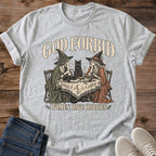 God Forbid Women Have Hobbies Shirt Witchy Cat Card Game Tee Funny Cat Lover Gift Idea Softstyle Ring Spun Cotton Relaxed Fit Everyday Casual Wear Vintage Print Cat Owner Apparel Statement Piece Lightweight Layering For Fall