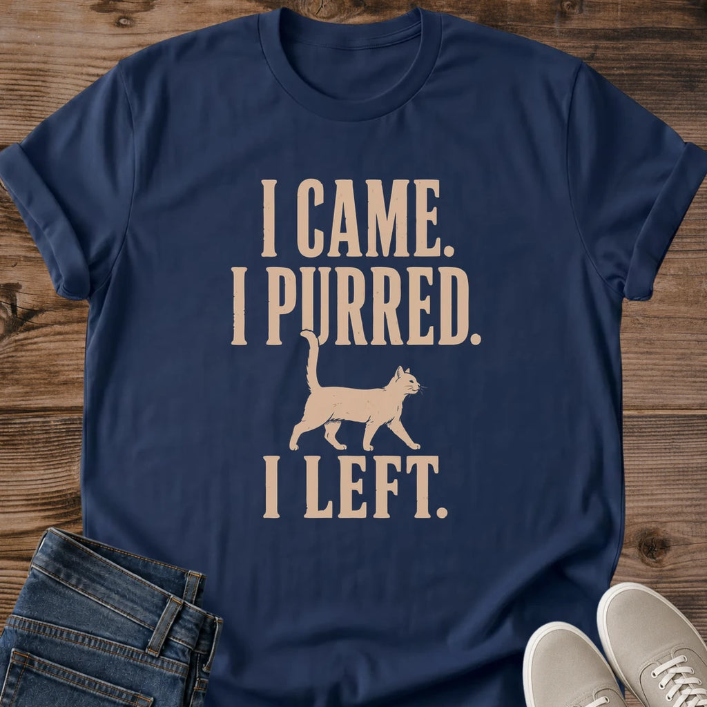 Cat Lover Gift Tee Shirt Vintage Graphic Design Soft Ring Spun Cotton Comfortable Crew Neck Casual Wear Minimalist Cat Silhouette Retro Style Apparel Playful Pet Lover Shirt Everyday Comfort Tee Humorous Cat Enthusiast Gift Present