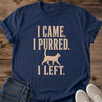 Cat Lover Gift Tee Shirt Vintage Graphic Design Soft Ring Spun Cotton Comfortable Crew Neck Casual Wear Minimalist Cat Silhouette Retro Style Apparel Playful Pet Lover Shirt Everyday Comfort Tee Humorous Cat Enthusiast Gift Present