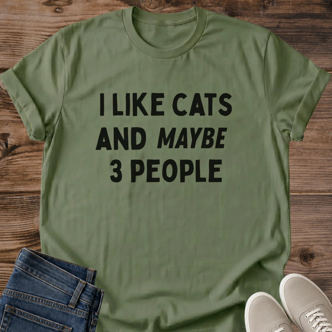 Introvert Cat Lover Shirt Funny Graphic Tee Design Sarcastic Humor Apparel For Cat People Soft Cotton Crewneck Comfortable Relaxed Fit Casual Wear Perfect Gift Idea Cat Owner Statement Piece Cozy Weekend Style Novelty Tee