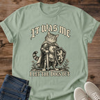 Cat Lover Gift I Let The Dogs Out Cat Shirt Funny Cat Meme Tee Vintage Knight Cat Graphic Birthday Gift For Cat Owner Christmas Gift For Cat Dad White Elephant Gift Cat Person Tee Gildan Softstyle Cotton Tee Cat Whisker Co