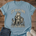 Medieval Cat Shirt It Was Me Funny Cat Tee Hand Drawn Tabby Knight Sketch Cream Ink Gothic Poster Graphic Cat Owner Shirt Gift For Cat Lovers Ren Faire Tee Fantasy Cat Shirt Guilty Cat Unisex Ringspun Cotton Shirt Cat Whisker Co