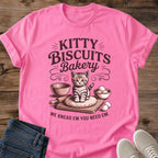 Statement Tee Design Cat Lover Gift Baking Humor Graphic Shirt Pet Owner Apparel Novelty Collection Conversation Starter Casual Wear Everyday Comfort Animal Theme Print Birthday Present Perfect Cat Enthusiast Gift Holiday Present Idea