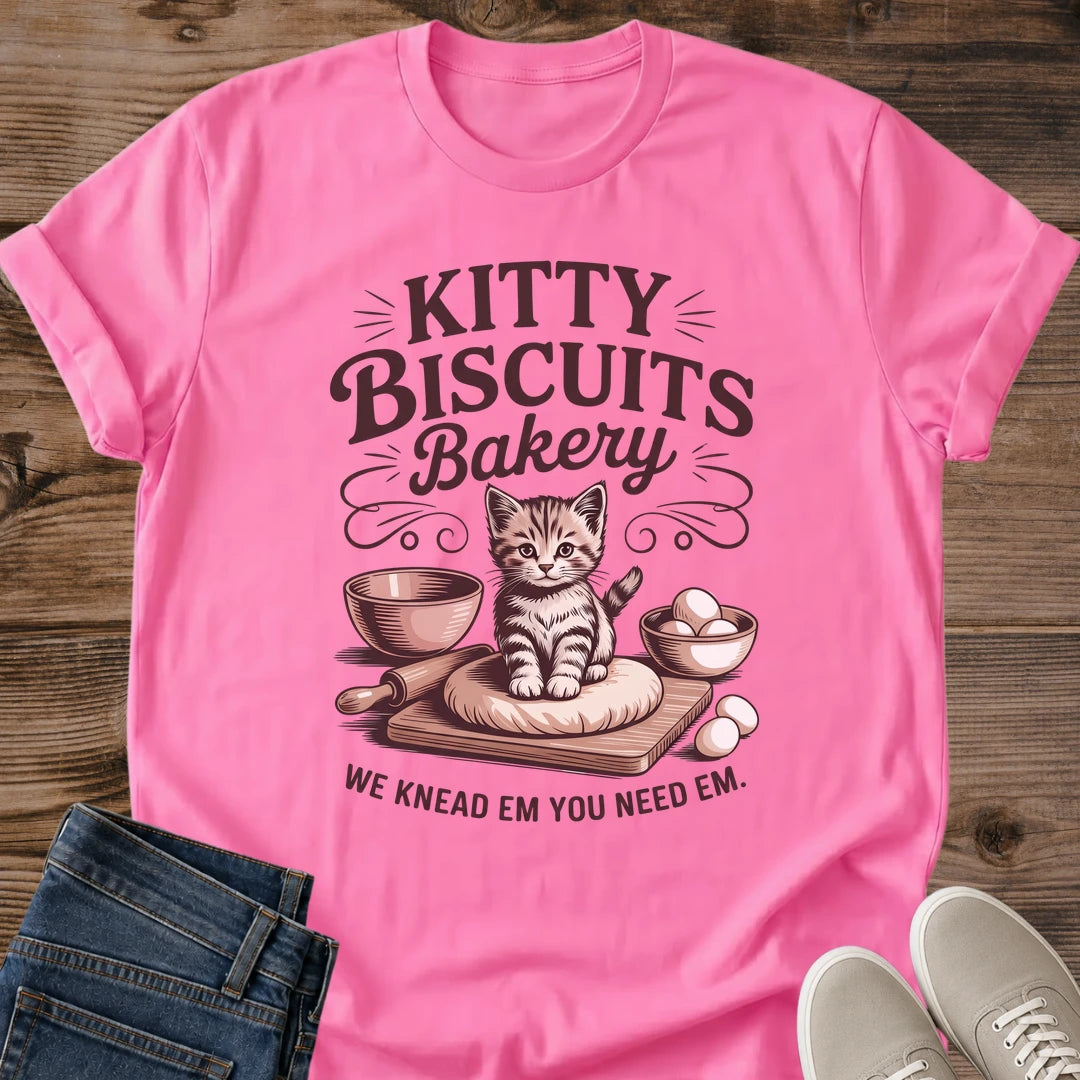 Statement Tee Design Cat Lover Gift Baking Humor Graphic Shirt Pet Owner Apparel Novelty Collection Conversation Starter Casual Wear Everyday Comfort Animal Theme Print Birthday Present Perfect Cat Enthusiast Gift Holiday Present Idea