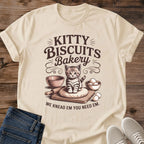 Baking Theme Shirt Cat Lover Apparel Graphic Tee Design Pet Owner Gift Novelty Collection Statement Piece Kitchen Humor Print Casual Wear Everyday Comfort Animal Design Birthday Present Perfect Cat Owner Gift Conversation Starter Holiday